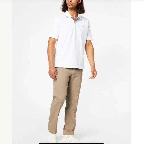 Dockers W38 L34 Khaki 100% Cotton Straight Leg Casual‎ Pants