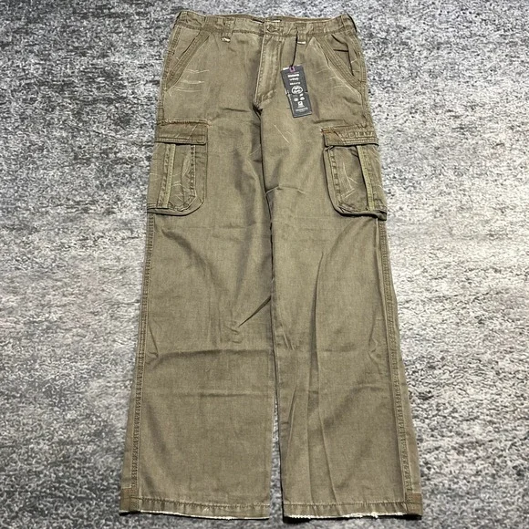 NWT Billabong Cargo Pants 31x30‎ Brown Baggy Wide Leg Surf Skater Vintage Y2K