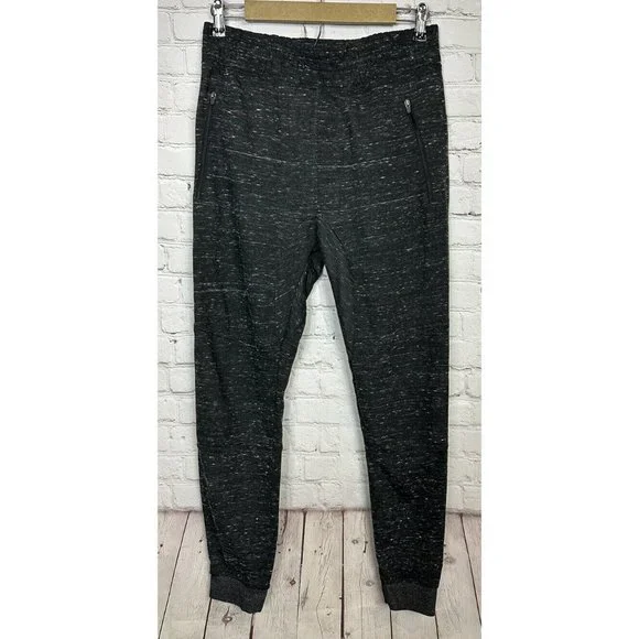 Carbon heathered black‎ men's jogger sweatpants activewear, sz S