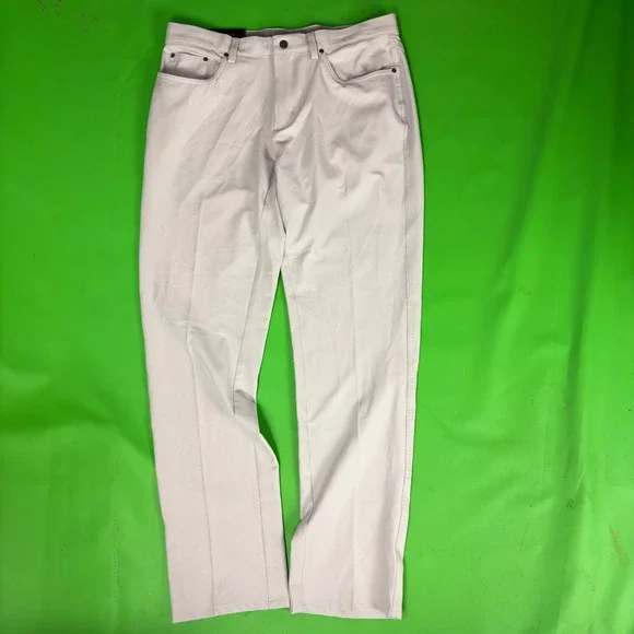 Greg Norman Performance Golf Pants Mens 34/32 Gray Stretch Comfort Wicking NWT