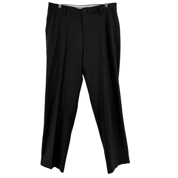 FootJoy FJ Mens Black Tour Golf Dress Pants Stretch‎ 35x32 Performance Comfort