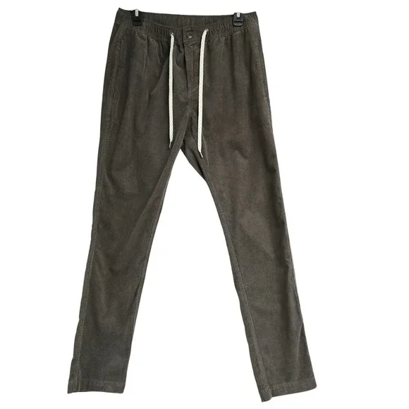 Vuori Optimist Corduroy Pants Stretch Slim Straight Brown‎ Gray Men's Size M