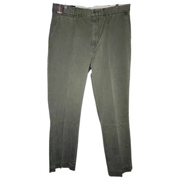Polo Ralph Lauren Pants Size 38x30 Chino Straight Cotton Dark Sage Green‎ NWT