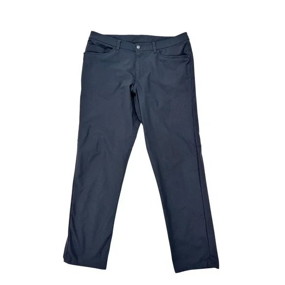 Lululemon ABC Pant Classic Mens Slim Fit Technical‎ Trousers Pants Obsidian 34