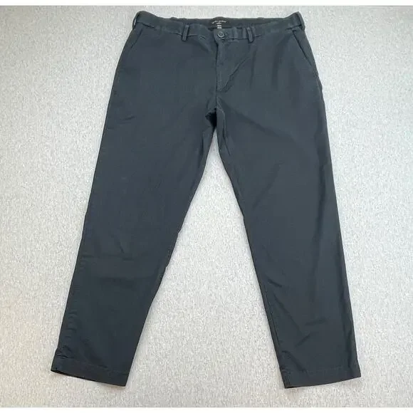 Banana Republic Pants‎ Mens 38 x 32 Black Cotton Blend Stretch Slim Fit Chino