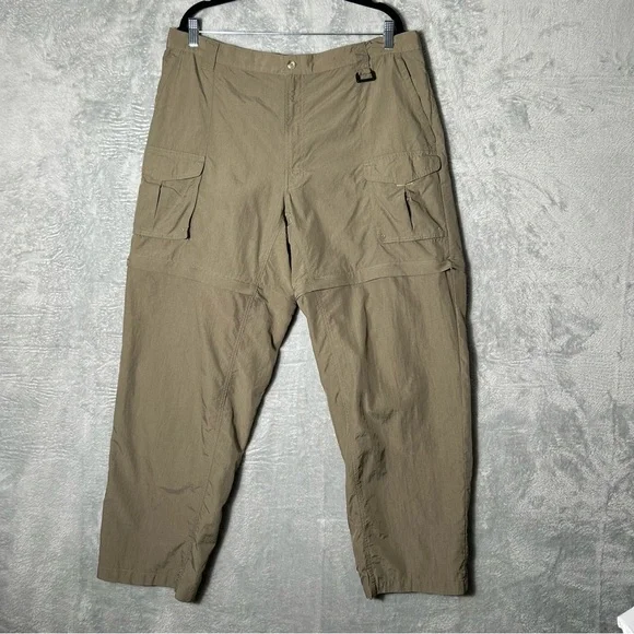 Columbia Convertible Pants Mens XL 32‎ (34X30.5) Beige Hiking Fishing Outdoors