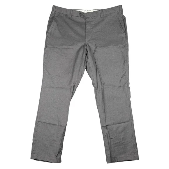 Santonelli Loro Piana Wool Dress Pant Mens 42x32 Grey Roma Flat Front Made Italy