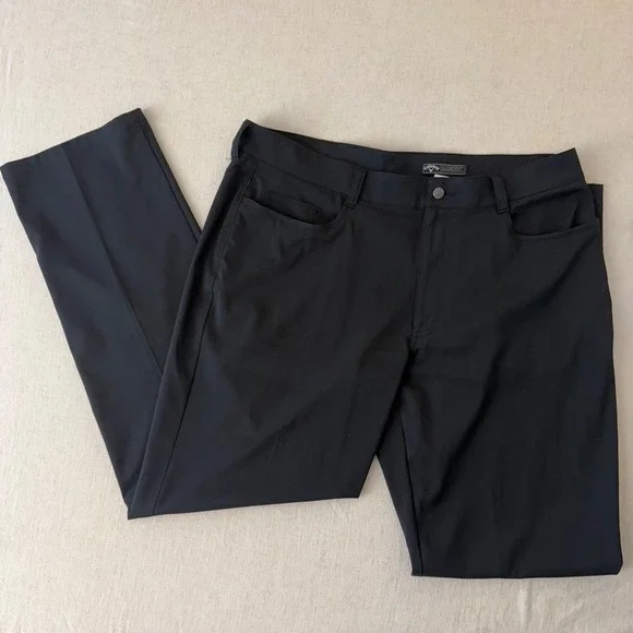 Callaway Mens Optimum Performance Golf Pants Black 36x32‎