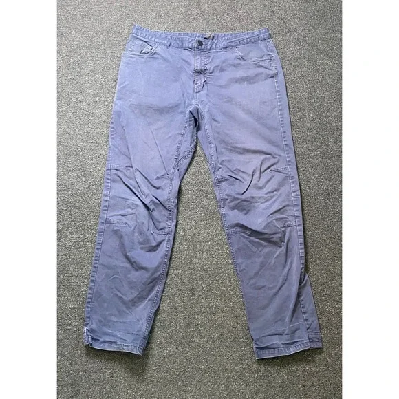 Mountain Hardwear Hiking Pants Blue Mens 36x32 Articulated Knee Stretch Outdoors