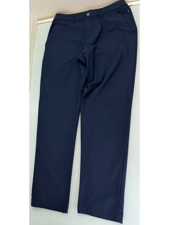 Lululemon ABC Pants Mens 29X30 Classic-Fit Trouser Warpstreme Navy Blue