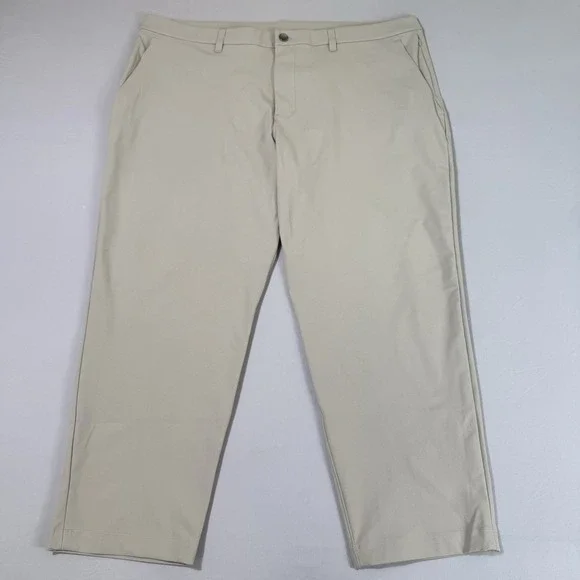 Lululemon‎ Commission Pants Mens 40x28 5 Pocket Chino Beige Performance Stretch