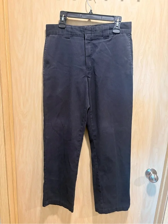 Dickies Black Straight Leg Chino Pants