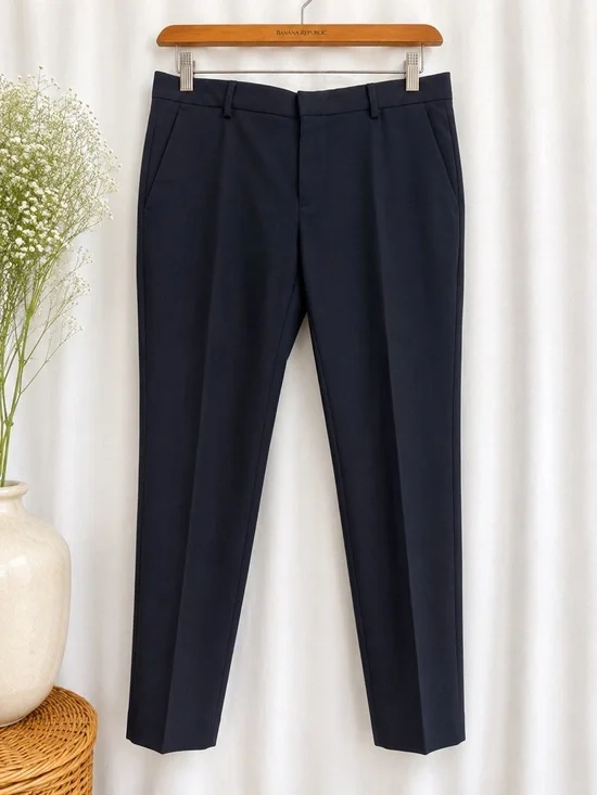 HUGO Hugo Boss Men’s Black 100% Virgin Wool Slim Fit Dress Pants 30R EU 46