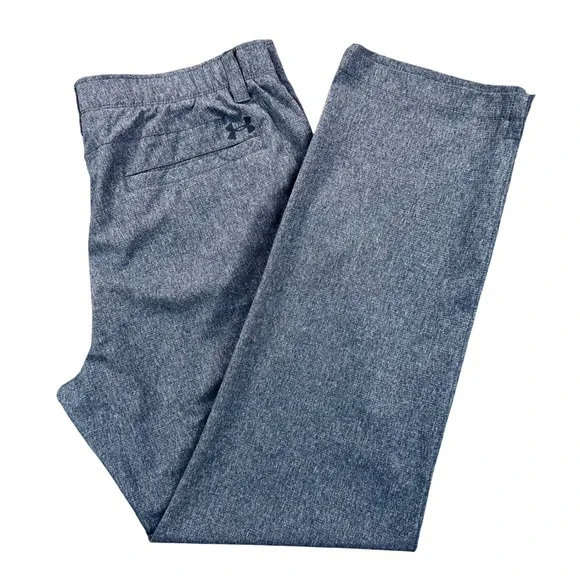Under Armour Match Play Golf Woven Pants Men's 38x32 Grey Heather Stretch Casual