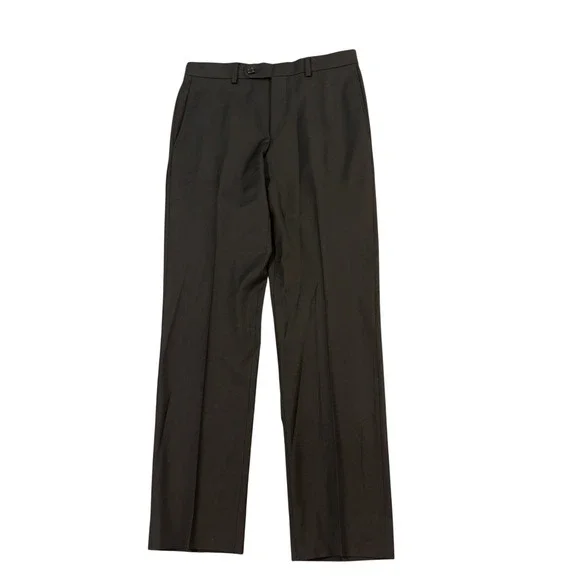 Cremieux Travel Smart Modern Fit Black Wool Blend Dress Pants Men's 32x32