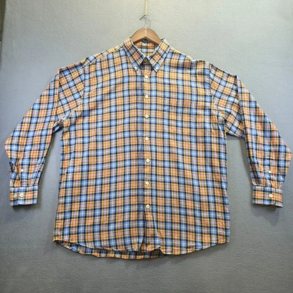 Judson Wade Collection Men's Long Sleeve Button Up Plaid Flannel Size XL‎