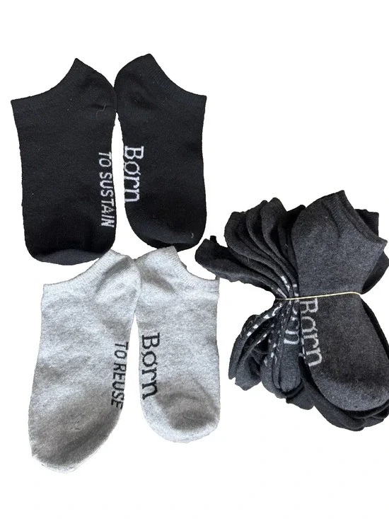 Born 10 Pair Women's No Show Socks Full Cushion Cotton Blend Shoe Size 4-10 New