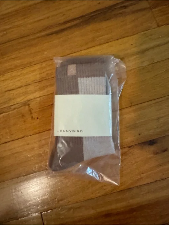 Jenny Bird Two-Tone Brown & Cream Socks