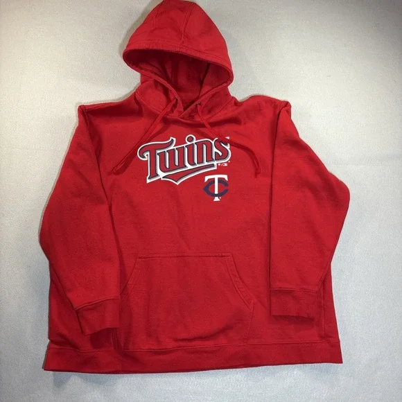 Minnesota Twins Mens Size 2XL 2XLarge Navy Blue‎ Hoodie