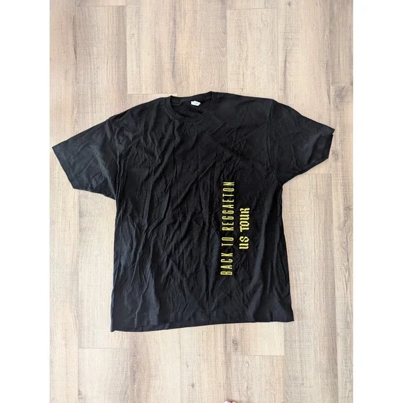 Don Omar Back To Reggaeton US Tour 2024 Concert TShirt Black Mens XXL Tultex 202