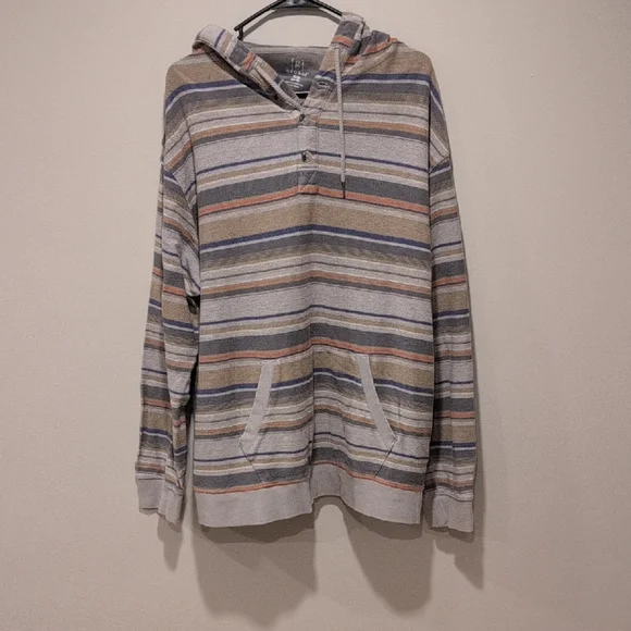 George Multicolor Striped Hoodie for Men