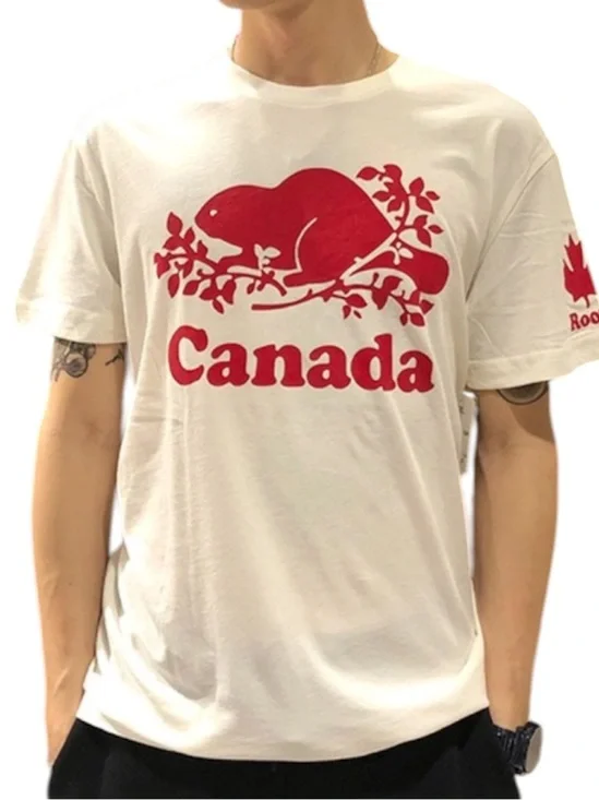 ROOTS IS CANADA Men’s Beaver Cotton Graphic Tee