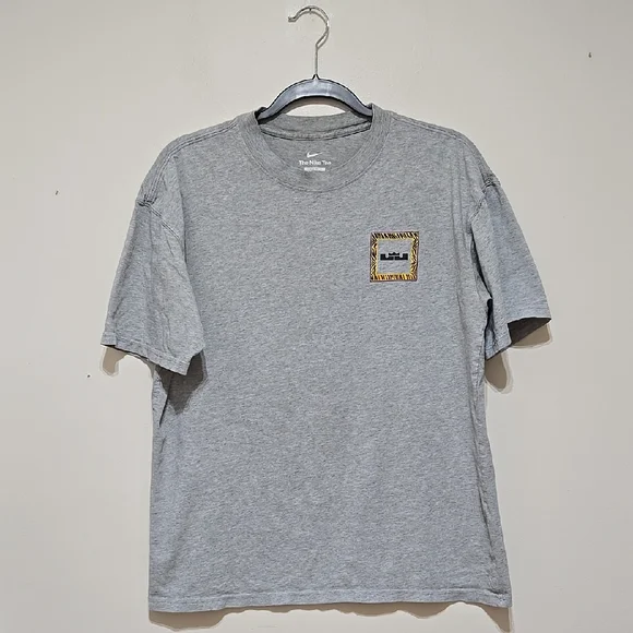 Nike Heather Gray Short Sleeve Tee with Colorful Logo