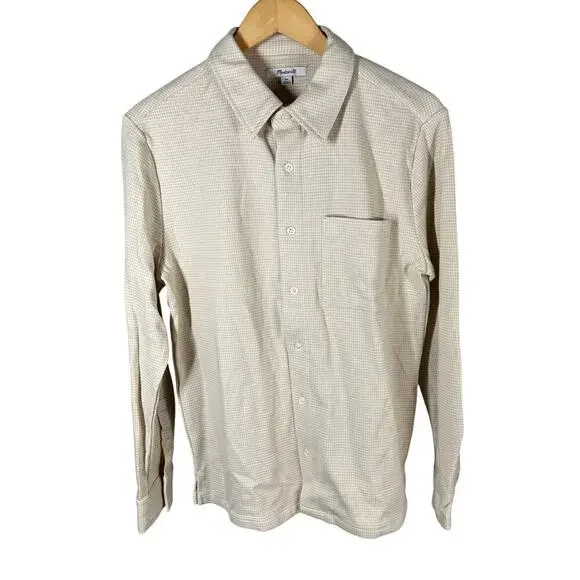 Madewell The Devoe Long Sleeve Shirt Size XS Tan Casual