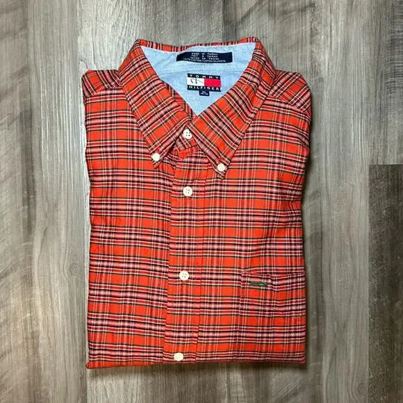 Tommy Hilfiger Vintage Long Sleeve Button Down - XL