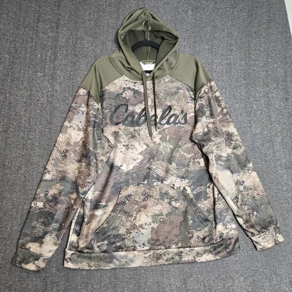 Cabelas Camo O2 Octane Hoodie Sweatshirt Pullover‎ Men's Sz XL Style 479C3643