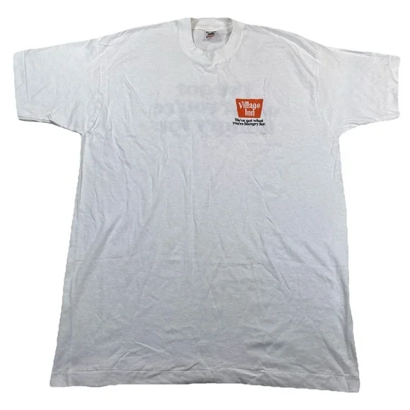 Vintage Village Inn T-Shirt We've Got What You're Hungry For Single Stitch ‎ XL