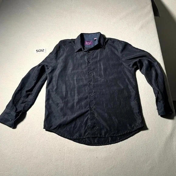 Bruno‎ New York Shirt Mens Medium Multicolor Plaid Collared Button Up Outdoor
