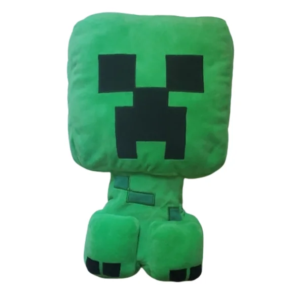 Minecraft Creeper Green/Black Plush Bed Pillow-OS
