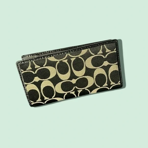 Coach Monogram Wallet Check Holder
