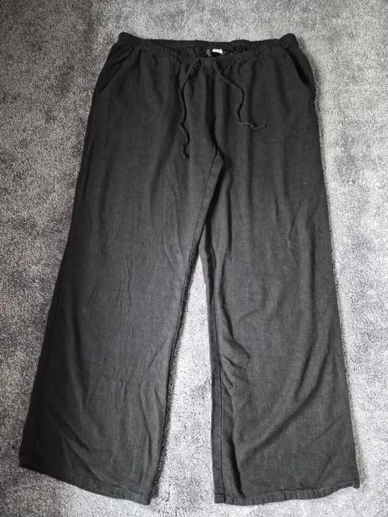 H&M Divided Linen Blend Drawstring Pants