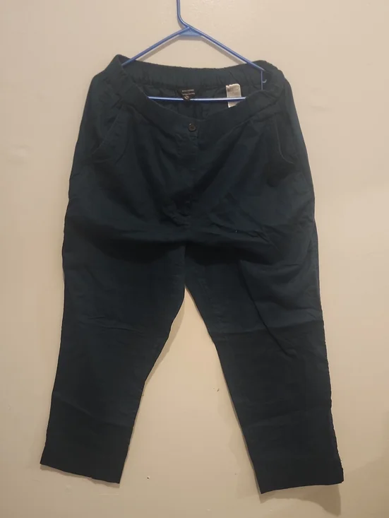 Banana Republic Dark Teal Womens Linen Pants