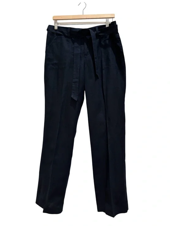 Banana Republic Women’s Trousers Martin Linen Blend Navy Size 10