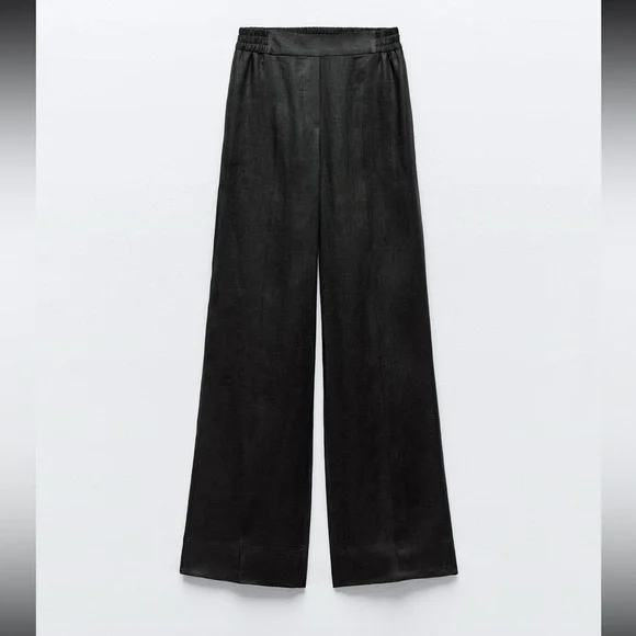 Zara 100% Linen Pants