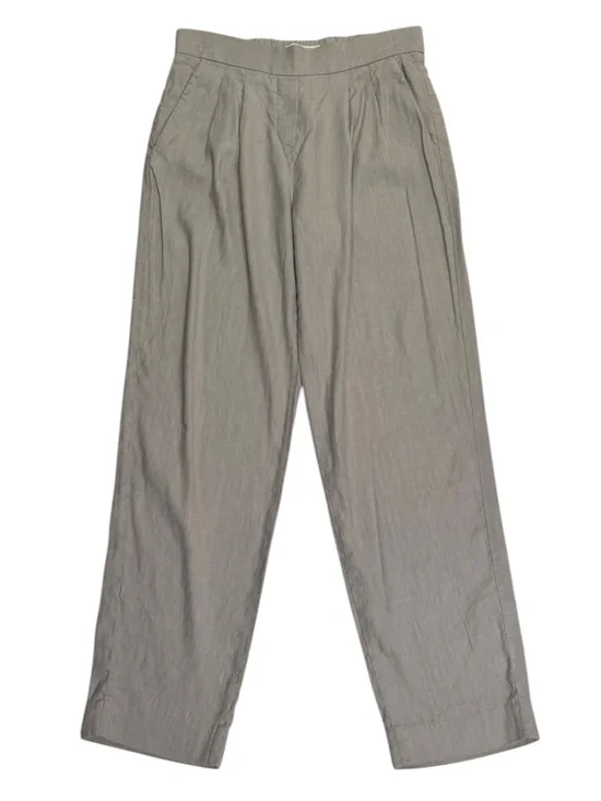 Babaton Cohen Pleated Pants Size 0 Taupe Greige Pull-On Aritzia Work