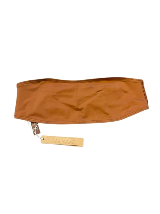 NWT SKIMS Classic Swim Bandeau Bikini Top Strapless Bronze XS