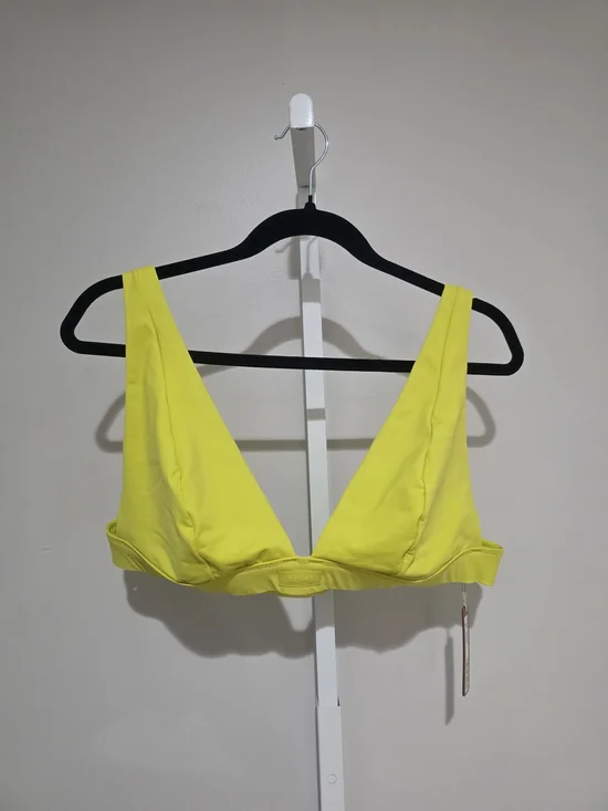 *NWT* Skims RARE Recycled Swim Plunge Bikini Top In Citrus- Womens 2x