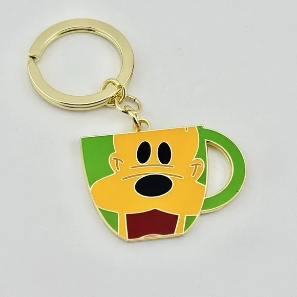 2025‎ Disney Parks PLUTO Teacup Mug Keychain Bag Charm Disneyland World Metal