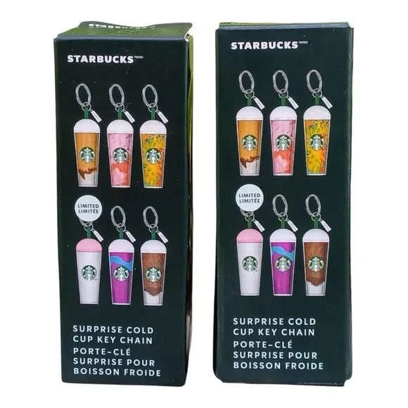 Starbucks Collectible Key Chain surprise mystery keychains