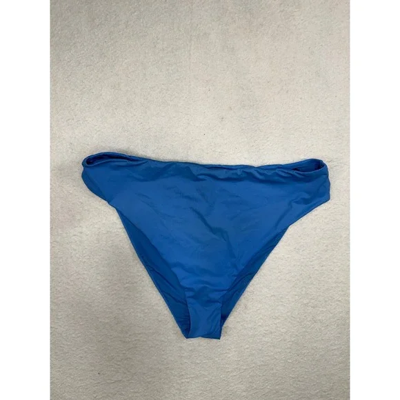 SKIMS Swim Dipped Bikini Bottom Blue High Cut Cheeky Size 2X