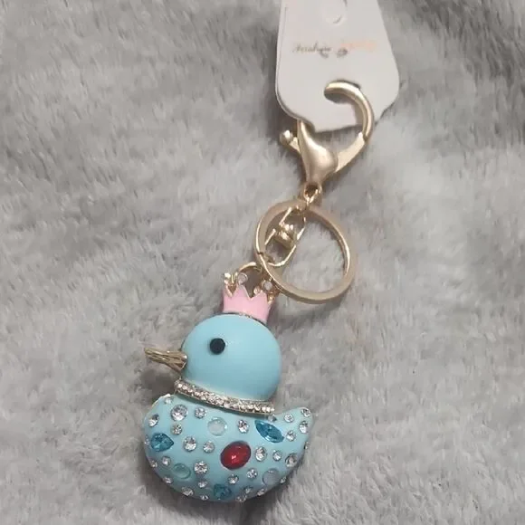 Fashion Jewelry Blue Duck Key Holder