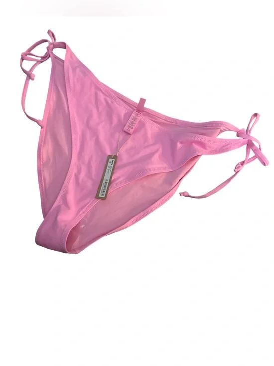 SKIMS Recycled Swim Dippy Tie Light Pink Bikini Bottoms Size 4X New with Tag