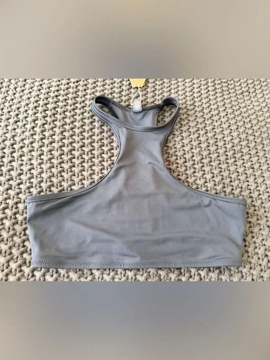 NWT Skims Gray Racerback Swim top-Neutral Gray