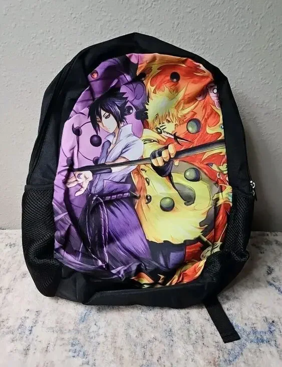 School Travel Anime Backpack Bookbag Kids Teens Student Adult Naruto