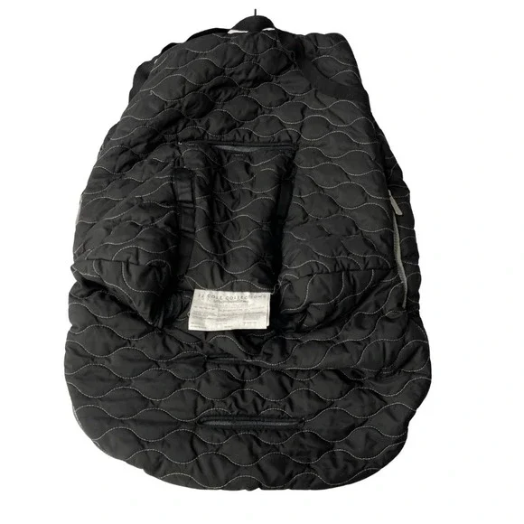 JJ Cole Bundle Me Car Seat Stroller Bunting‎ Bag Black Wind Water Resistant