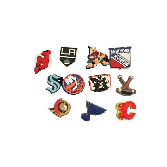 Croc Charms Jibbitz‎ HOCKEY NHL LOT of 12